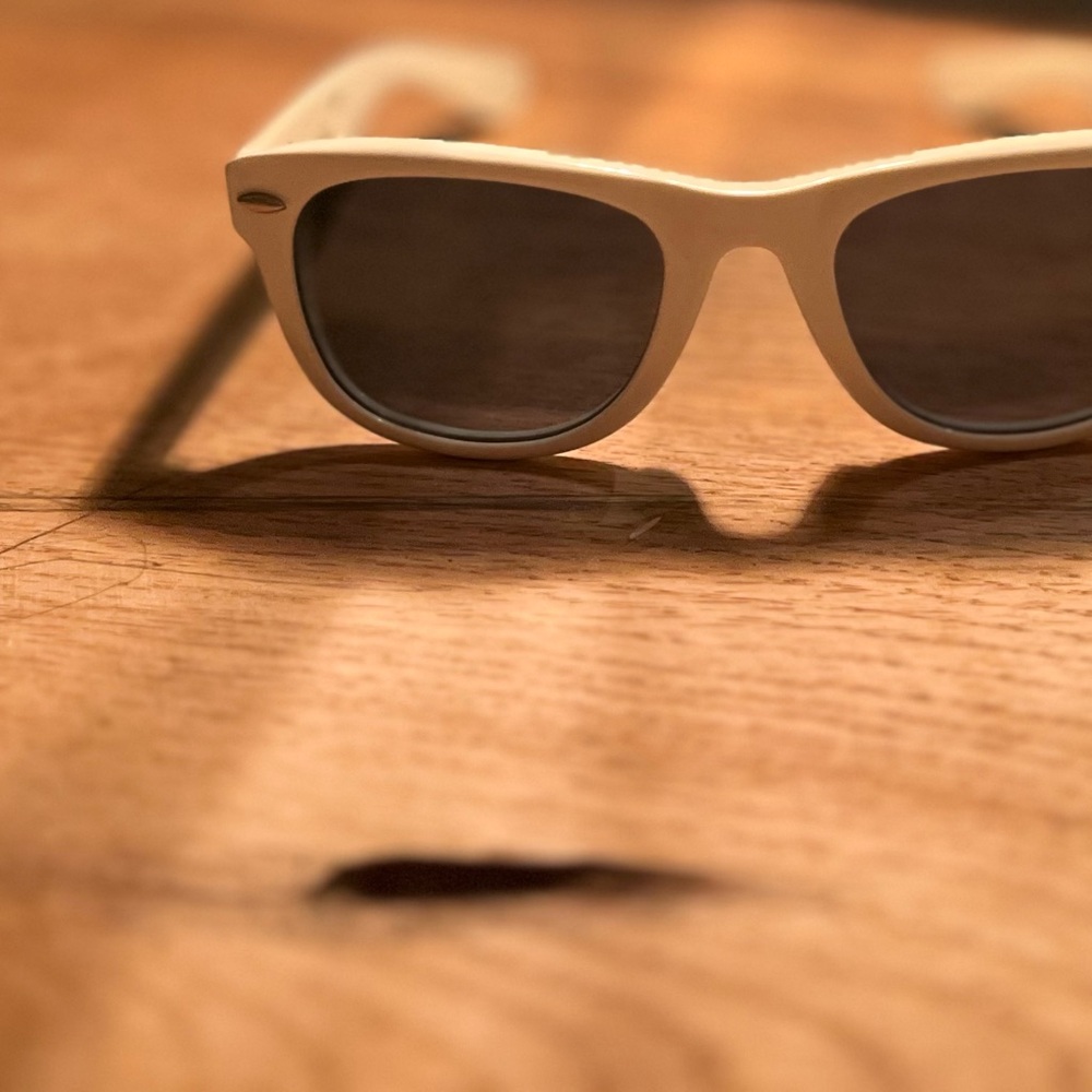 Luella by Linda Farrow White Sunglasses | Handmade Frame with Heart Detail
